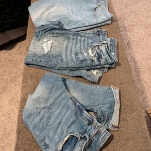 Maurices & Shein Light Blue Distressed Women’s Jeans Size 20